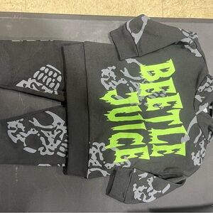 Beetle Juice Graphic Sweatshirt and Pants Set